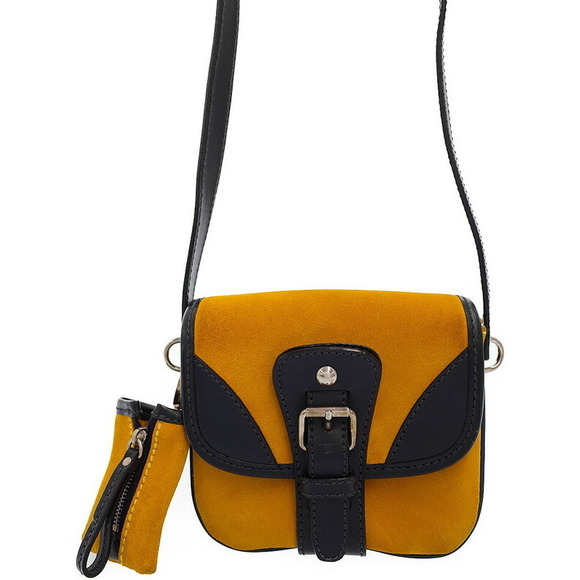 Miu Miu Mini Shoulder Bag Yellow Blue - Picture 1 of 9